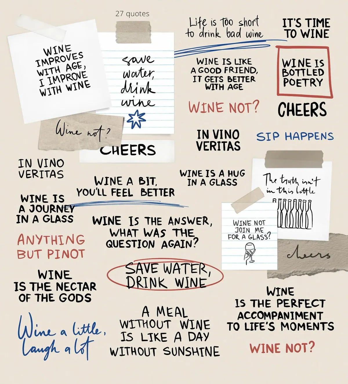 Winetastic. Collage & Illustrations