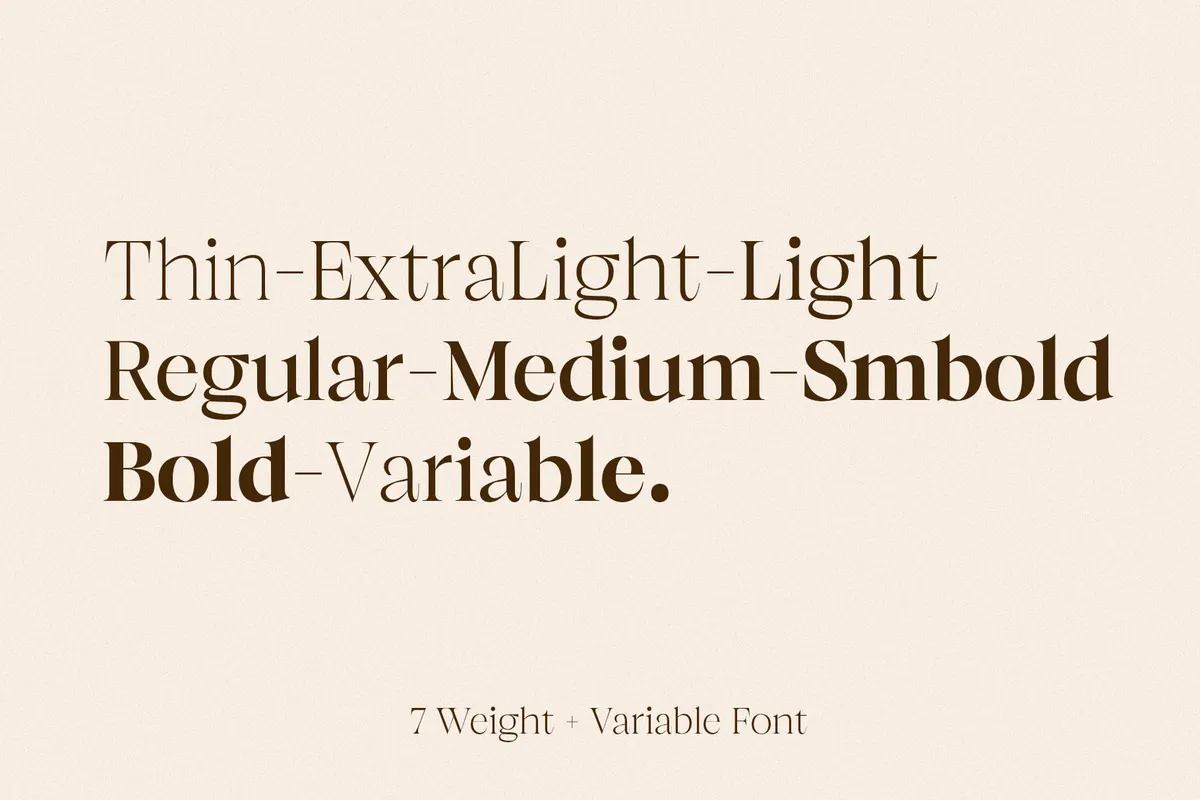 Browne de Calvin - Luxury Serif Display Font