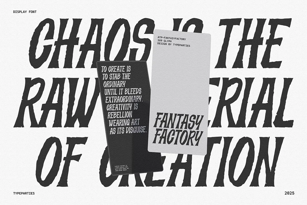 FantasyFactory - Rough Display Font