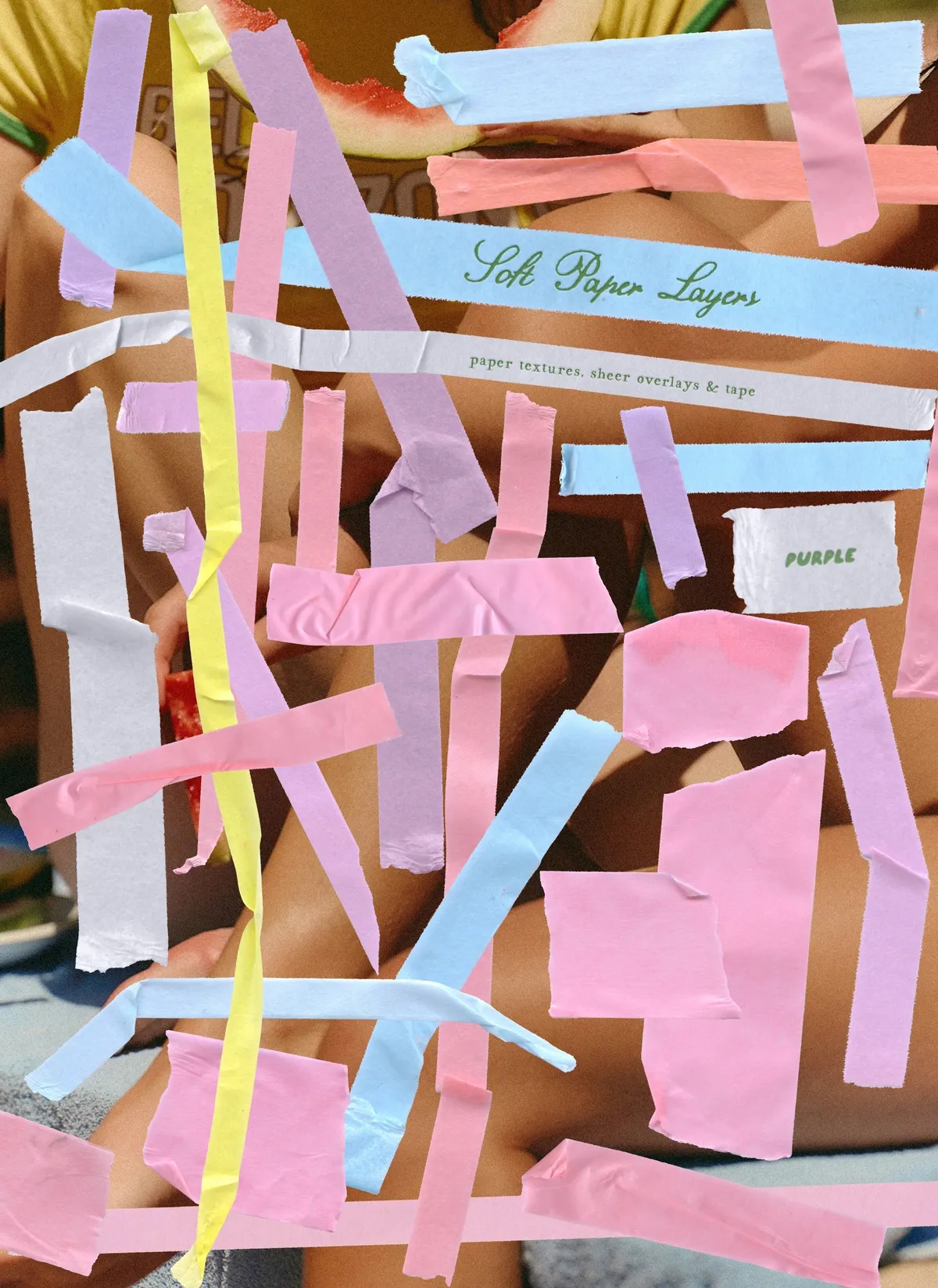 Soft Paper Layers: Textures & Tape