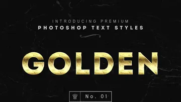 Photoshop Gold Text Styles
