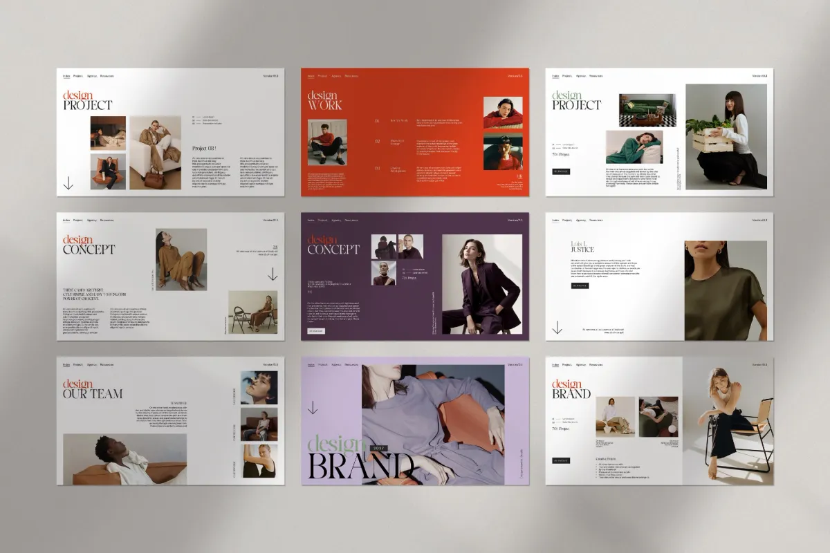 Design Portfolio Presentation Template