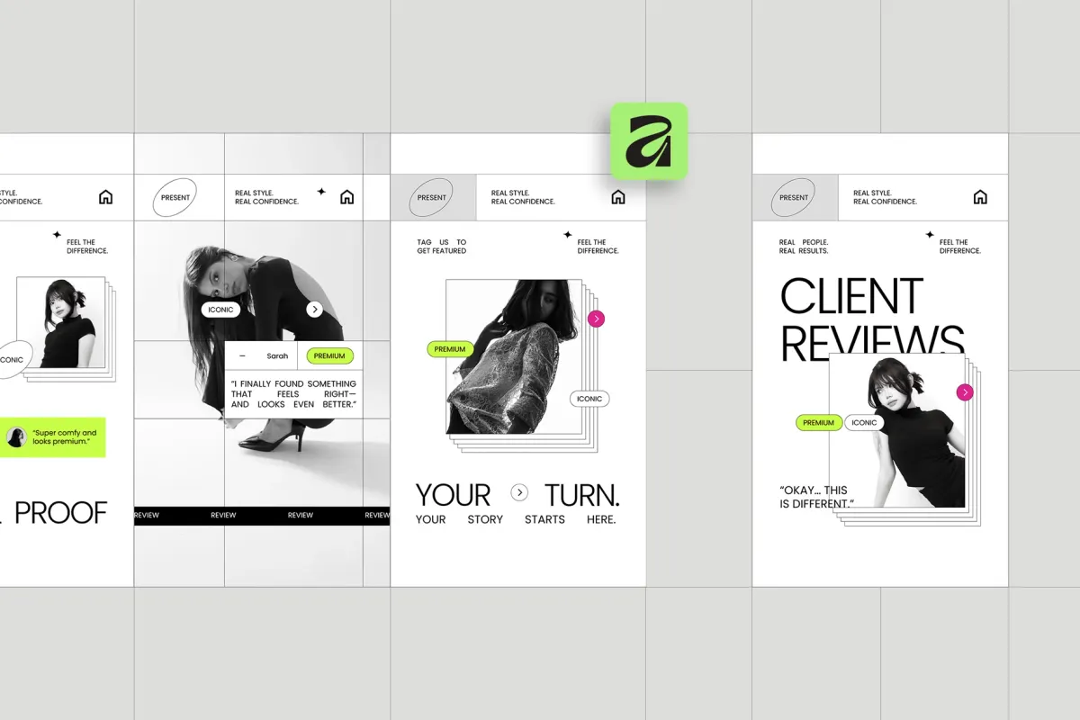 Fashion Client Testimonials Instagram for Affinity