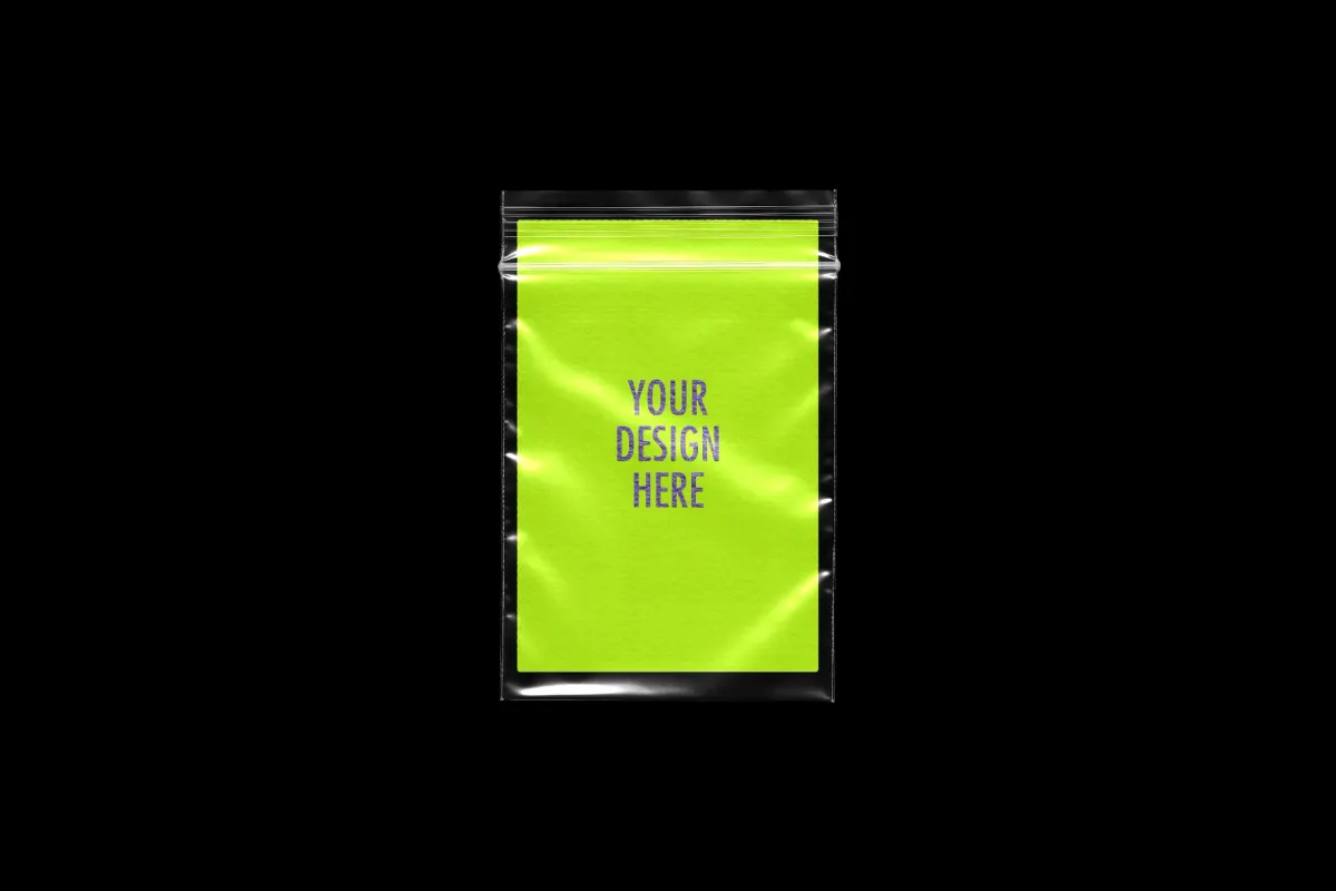 Plastic Zip Bags Mockups & PNG Overlays