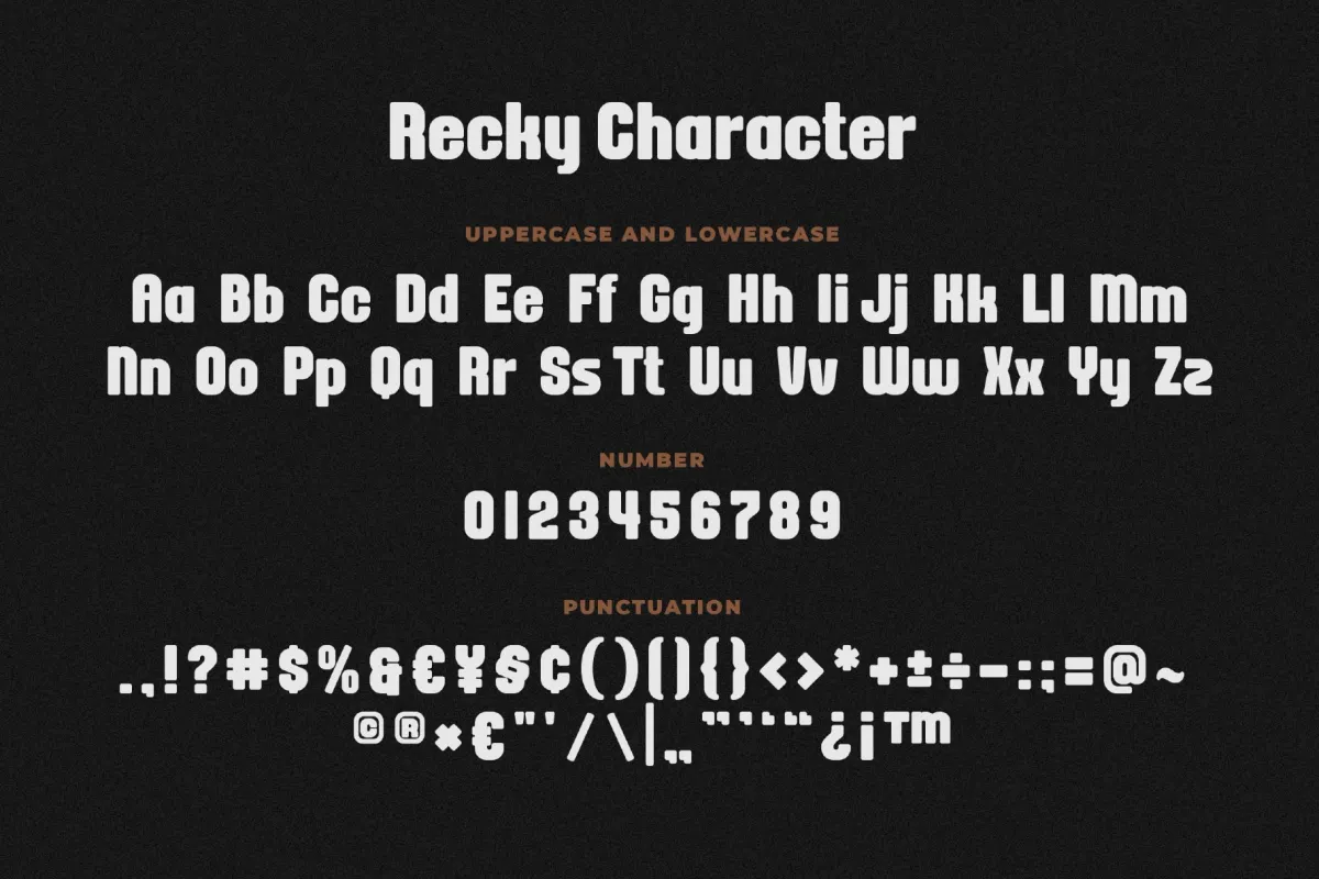 Recky - Modern Rounded Font