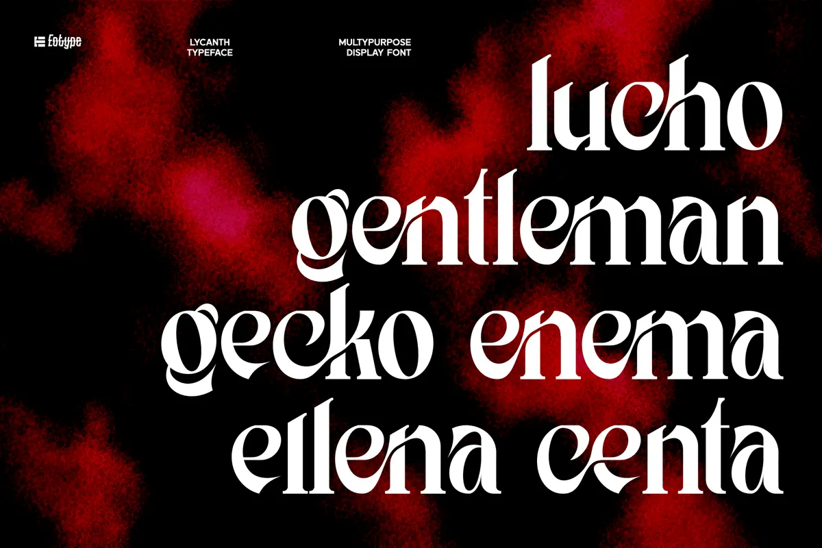 Lycanth - Dramatic Serif Display Font