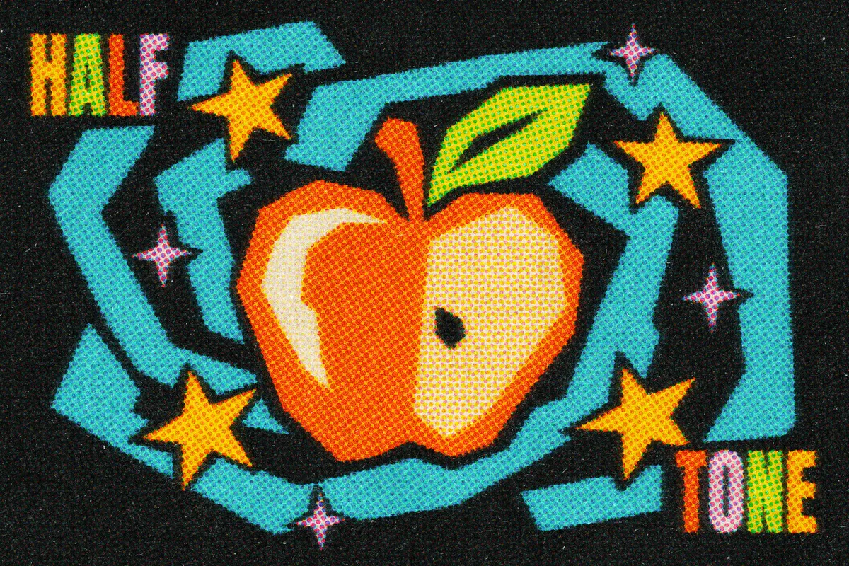 Colorful Halftone Template
