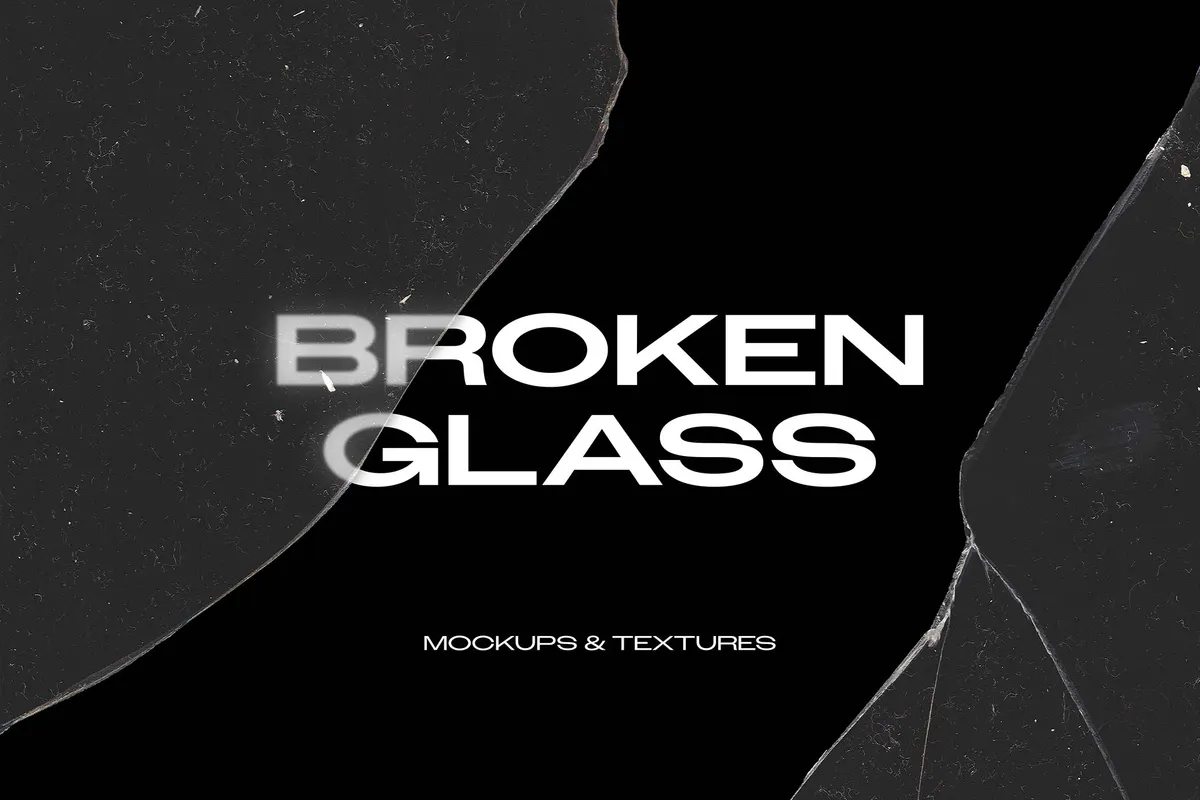 BROKEN GLASS Textures & Mockups Vol.4