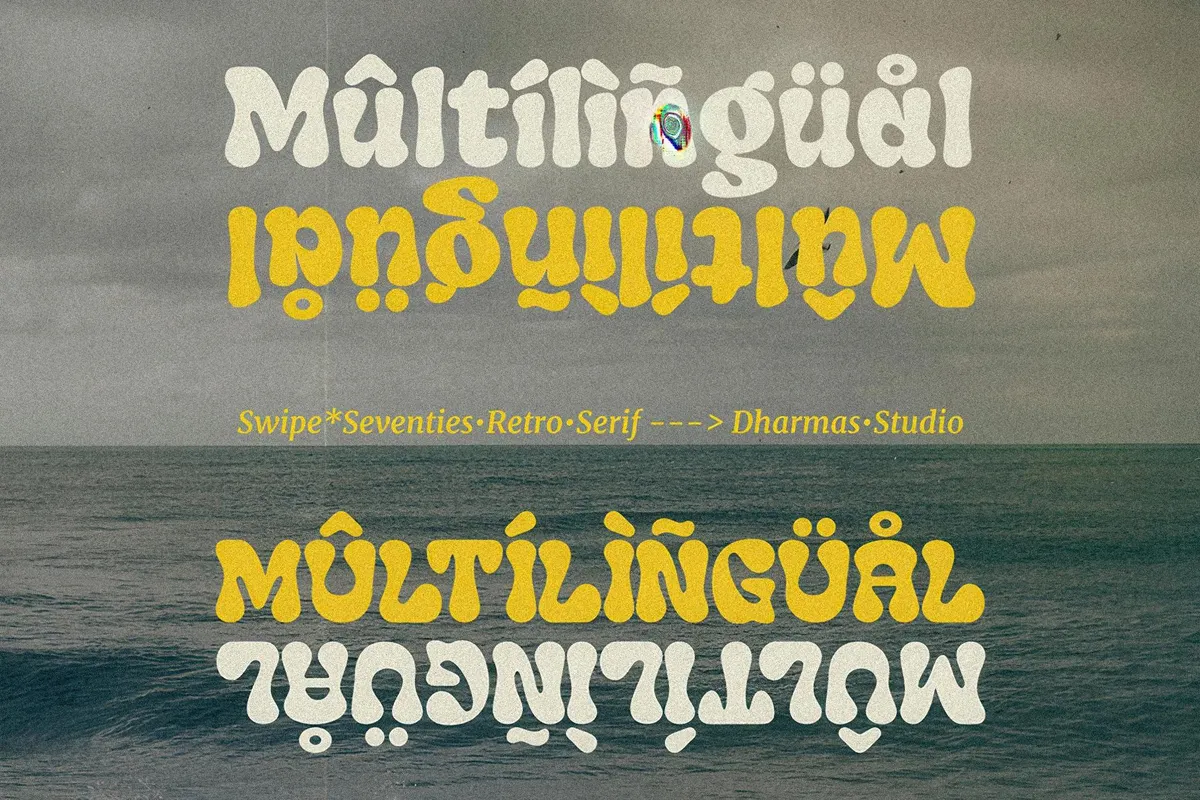 Swipe - Seventies Retro Typeface