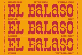 El Balaso — Serif Western Font