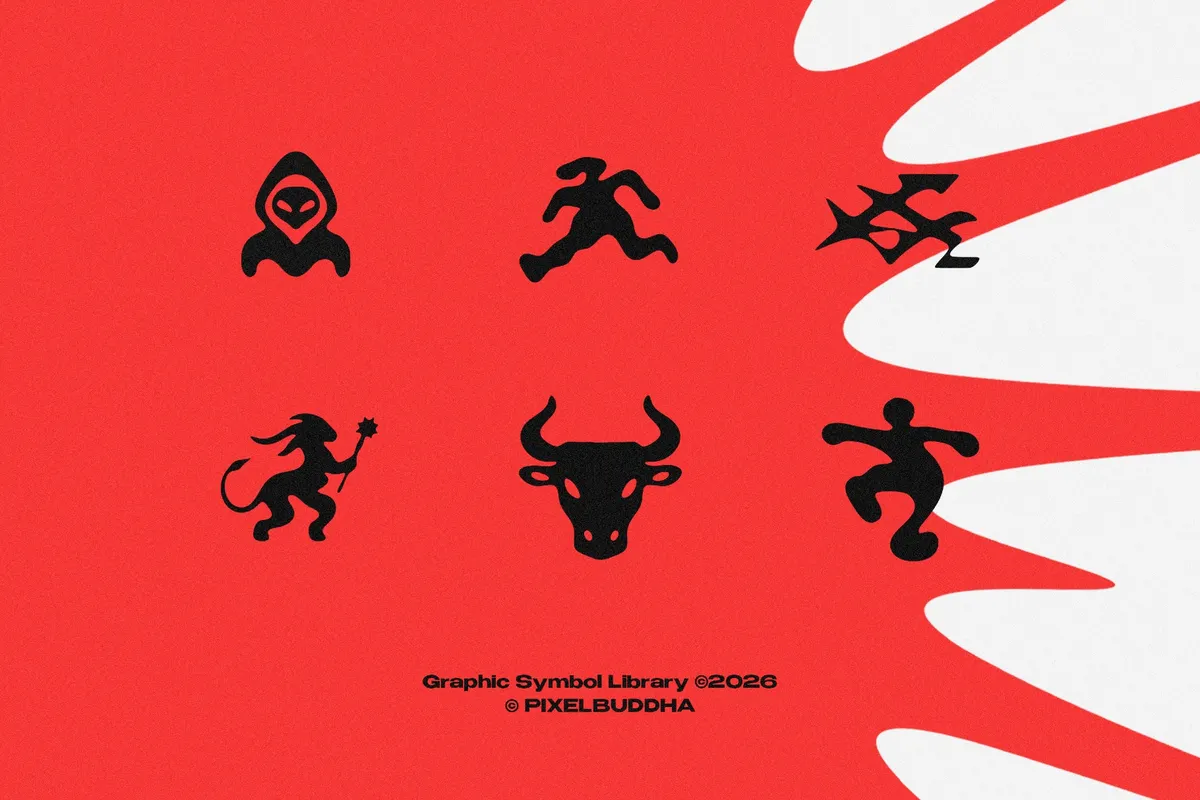 GLYPHS: 35 Retro Symbols & Glyphs for Branding