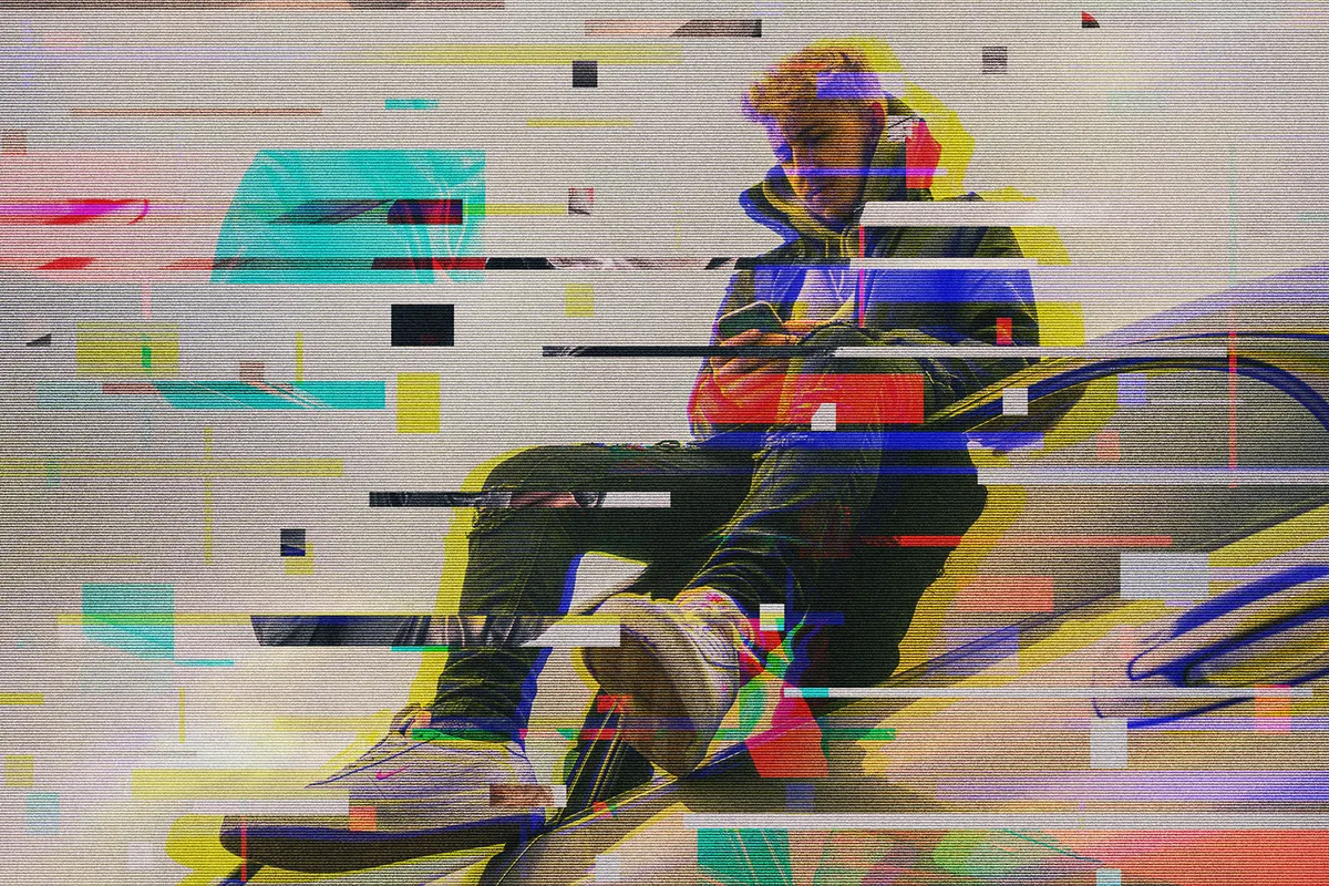 Glitch Matrix Photoshop Effect
