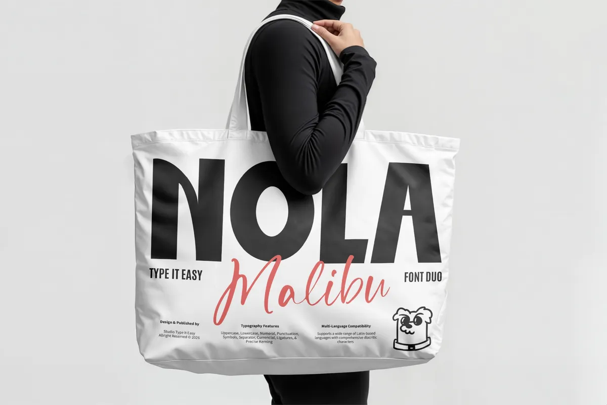 ST Nola Malibu - Script And Display Font Duo