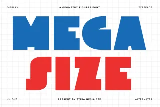 Megasize - Bold Geometric Display Sans