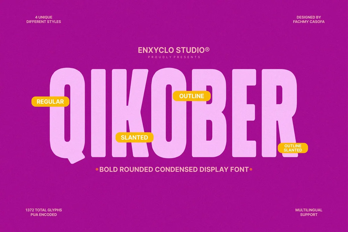 NCL QIKOBER — Condensed Font