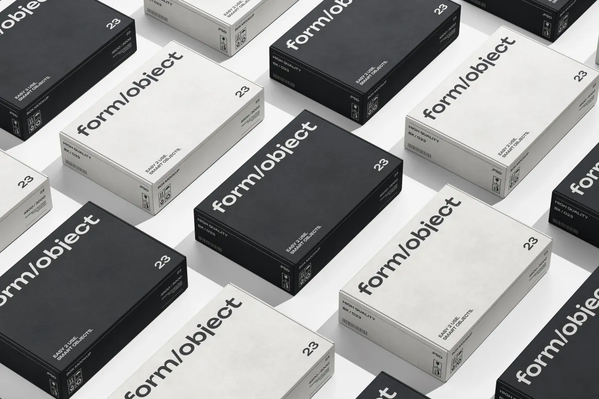 50-in-1 Box Mockup Bundle