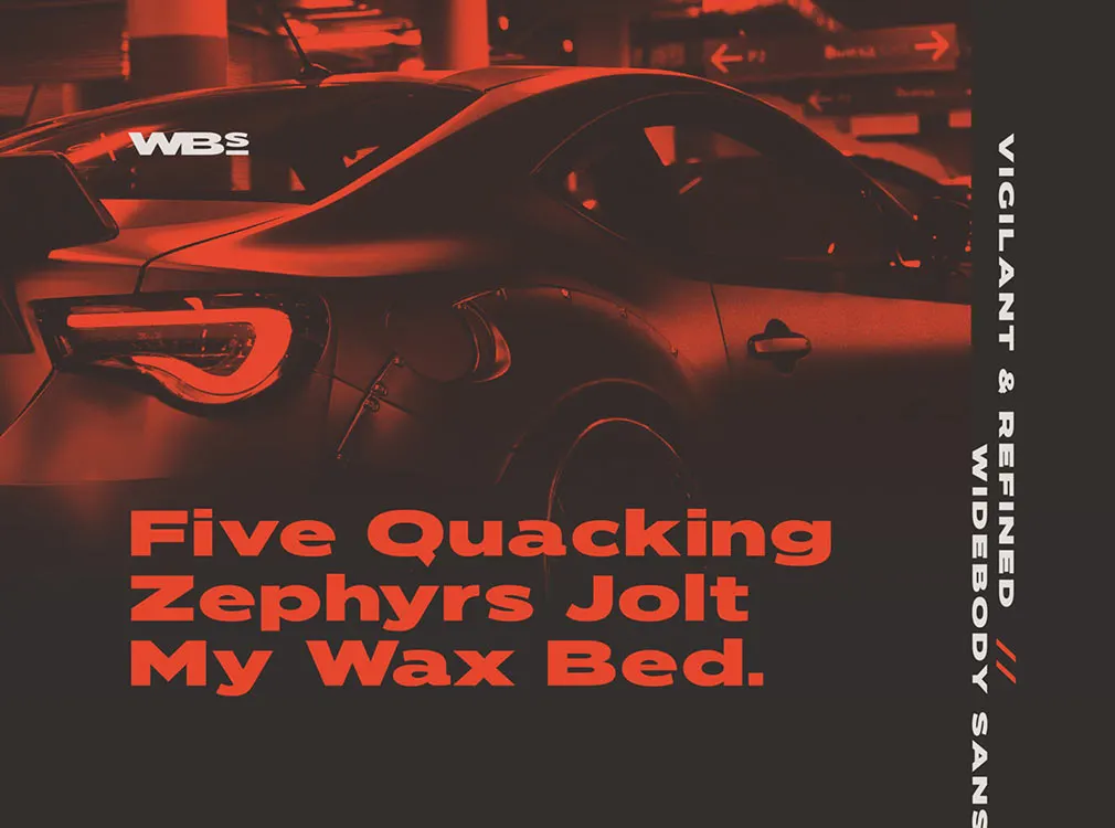 Widebody Sans Serif Font