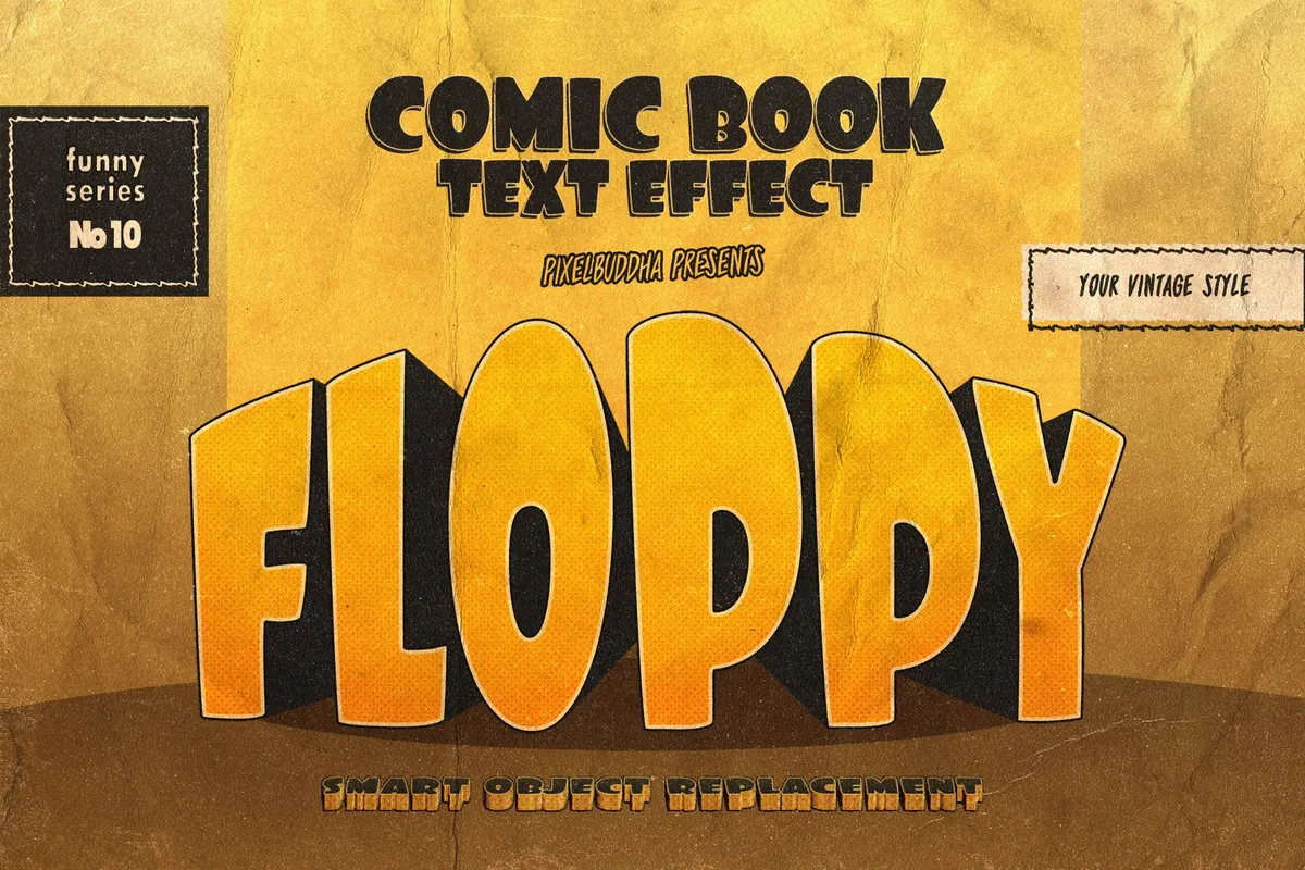 Vintage Comics Text Effects