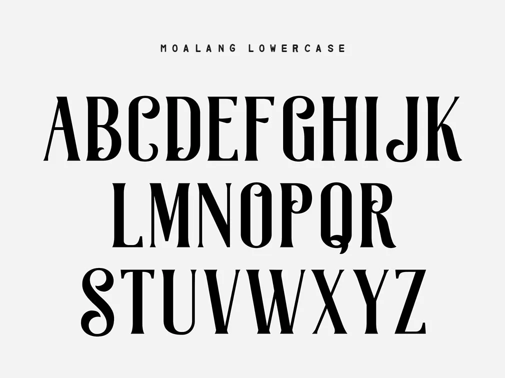 Moalang Display Font