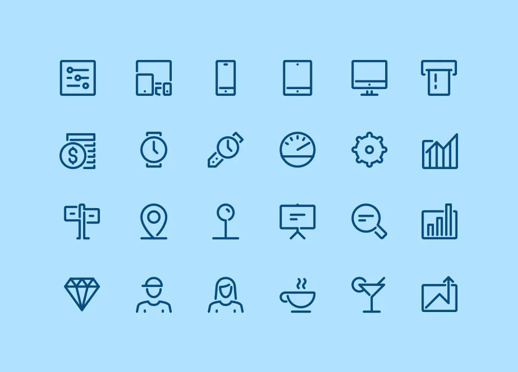 100 Airline Icons
