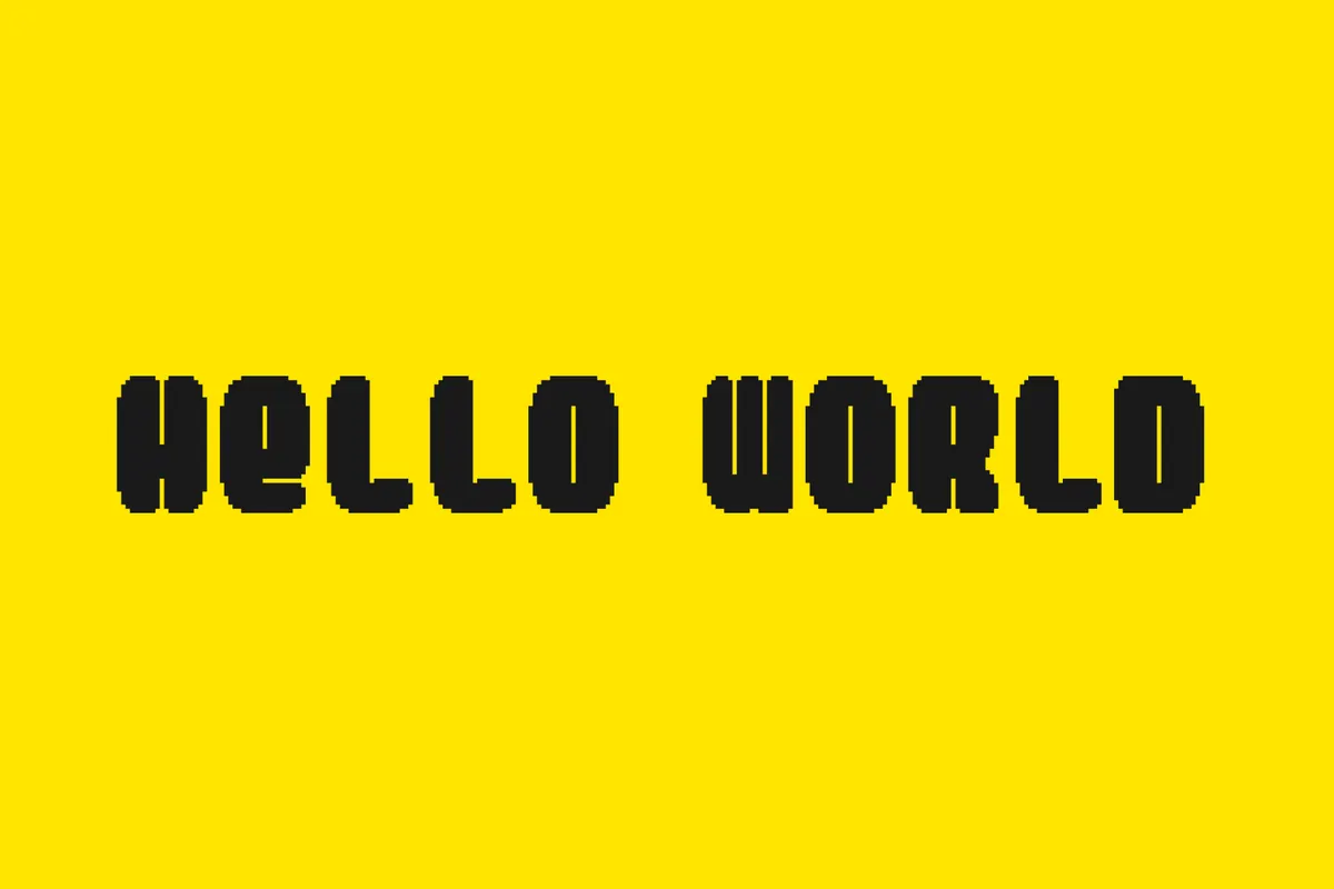 Hevuish - Retro Game Font Font