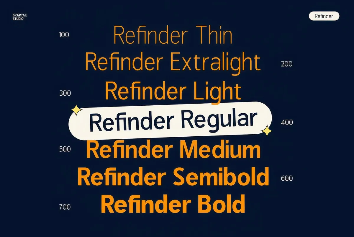 Refinder — New Grotesk Typeface