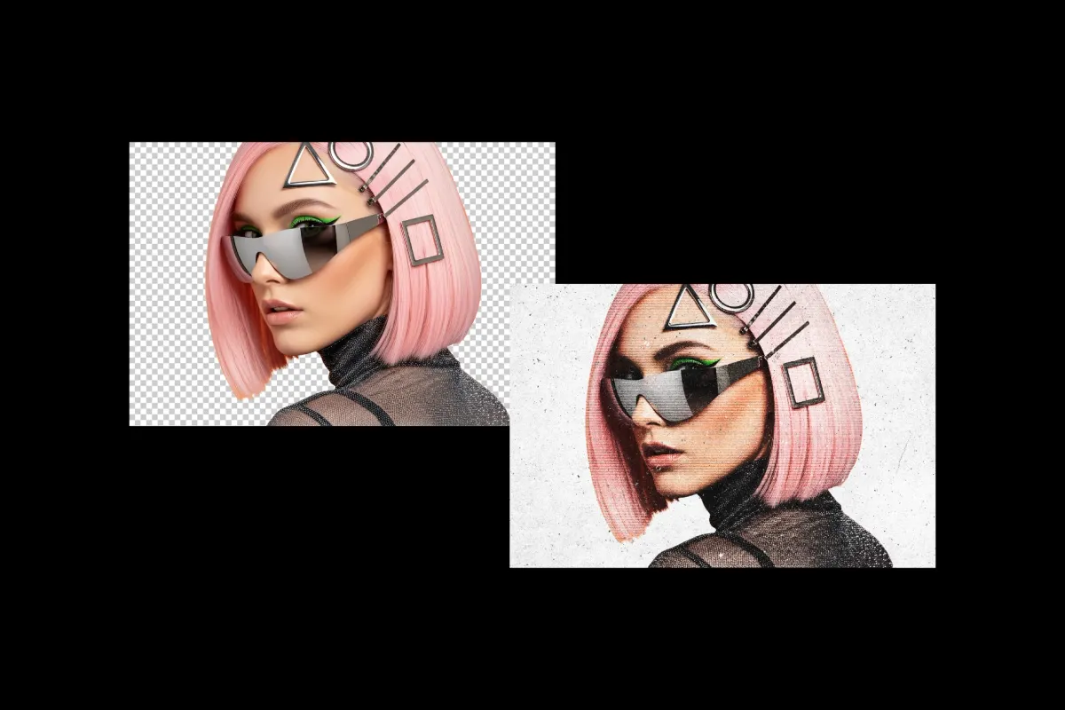 Line Print Photo Effect