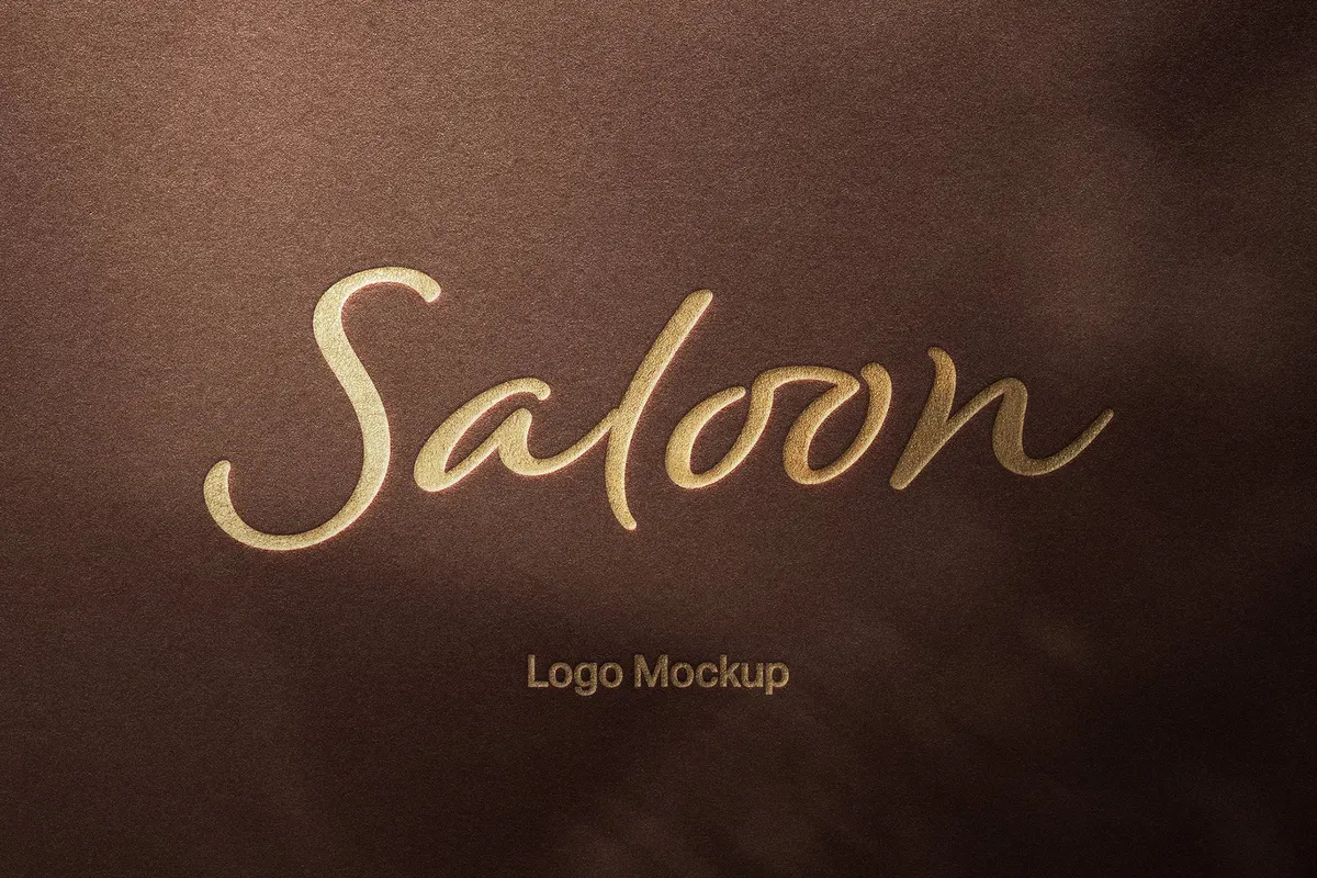 Foil Press Logo Mockup