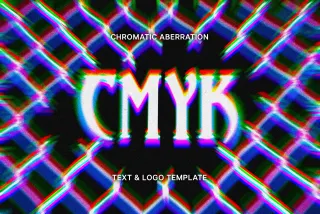 Chromatic Aberration Text Effect