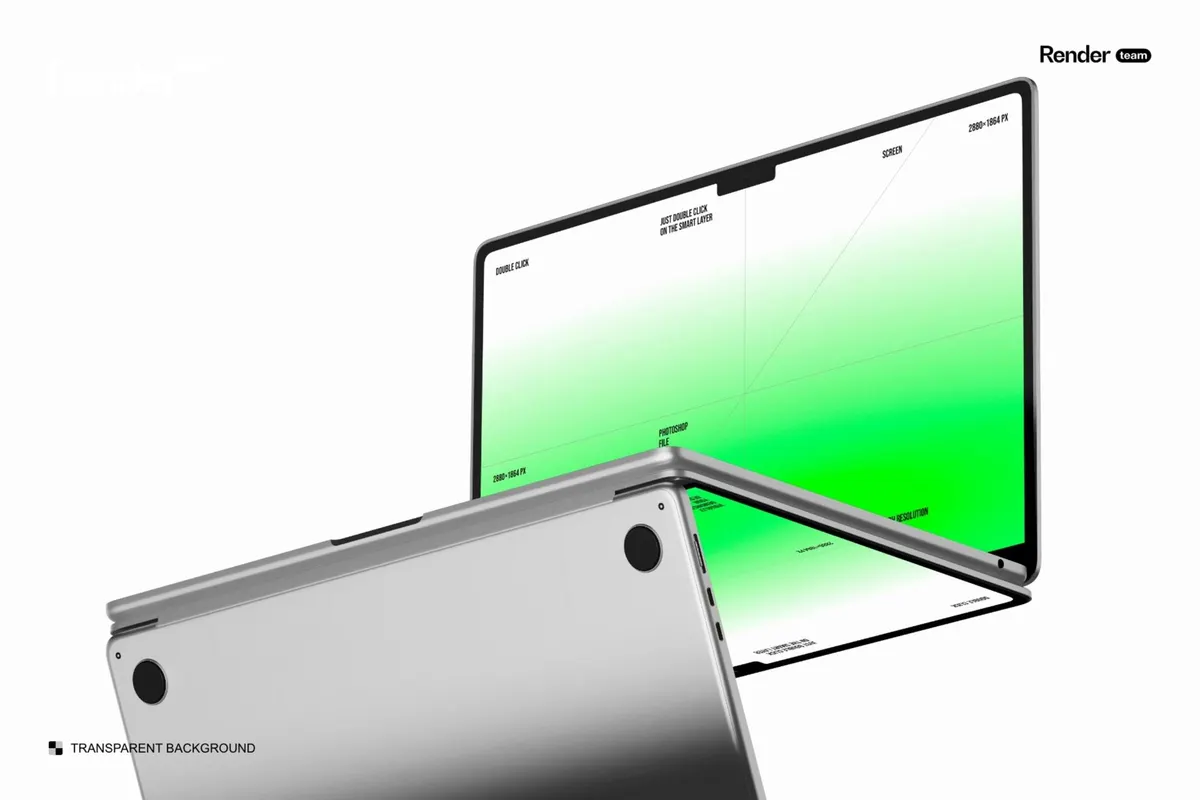 MacBook Air Mockup Set