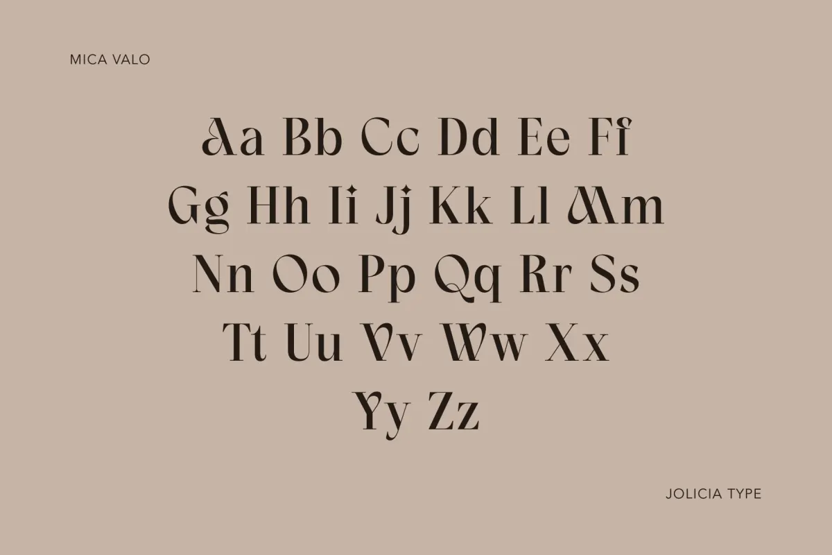 Mica Valo - Elegant Serif Display Font