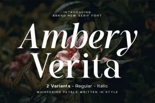 Ambery Verita – Elegant Modern Serif Font