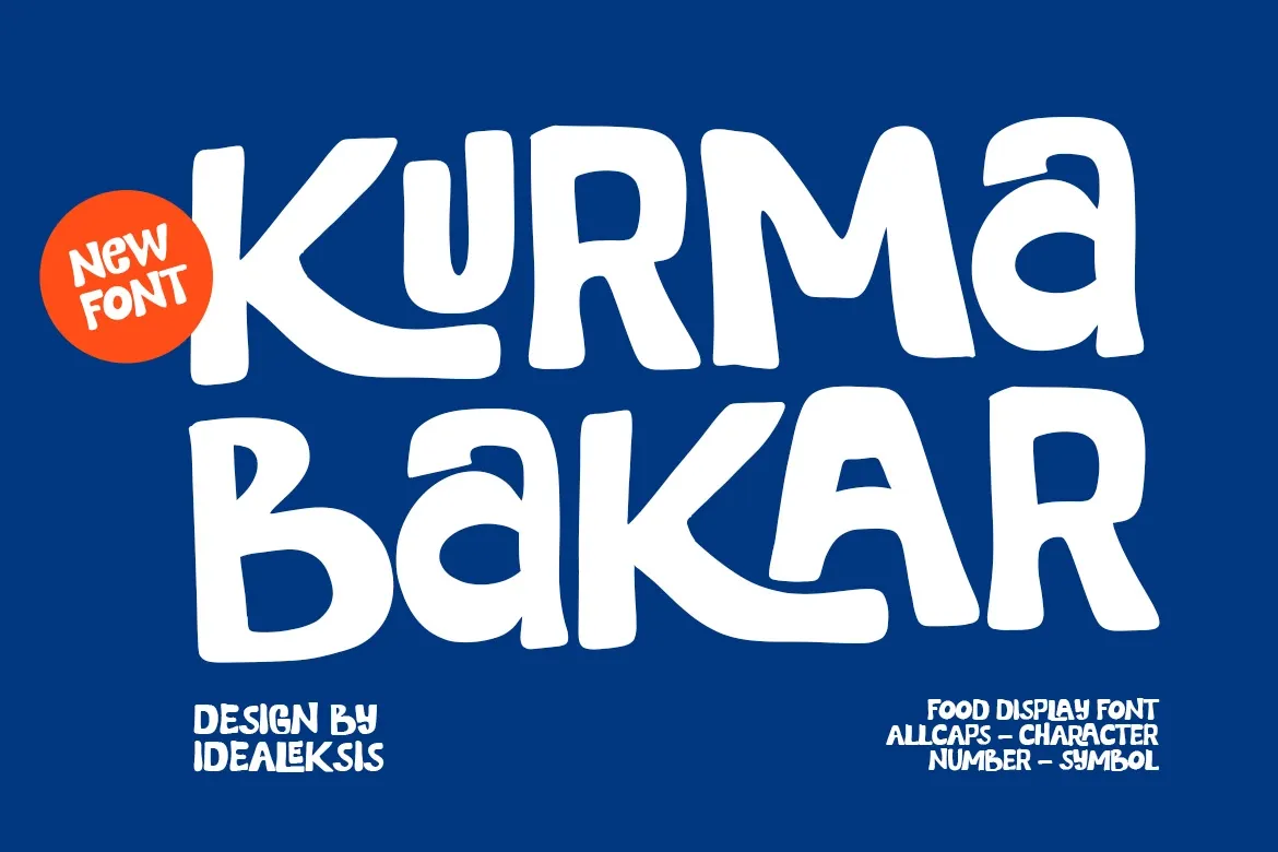 Kurma Bakar - Playful Rounded Display Font
