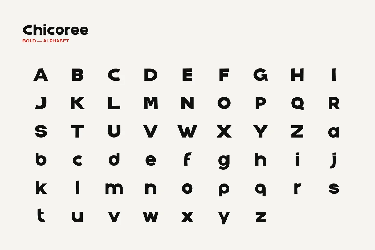 Chicoree - 1950s Font
