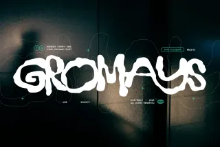 Gromays - Trippy Psychedelic Display Font