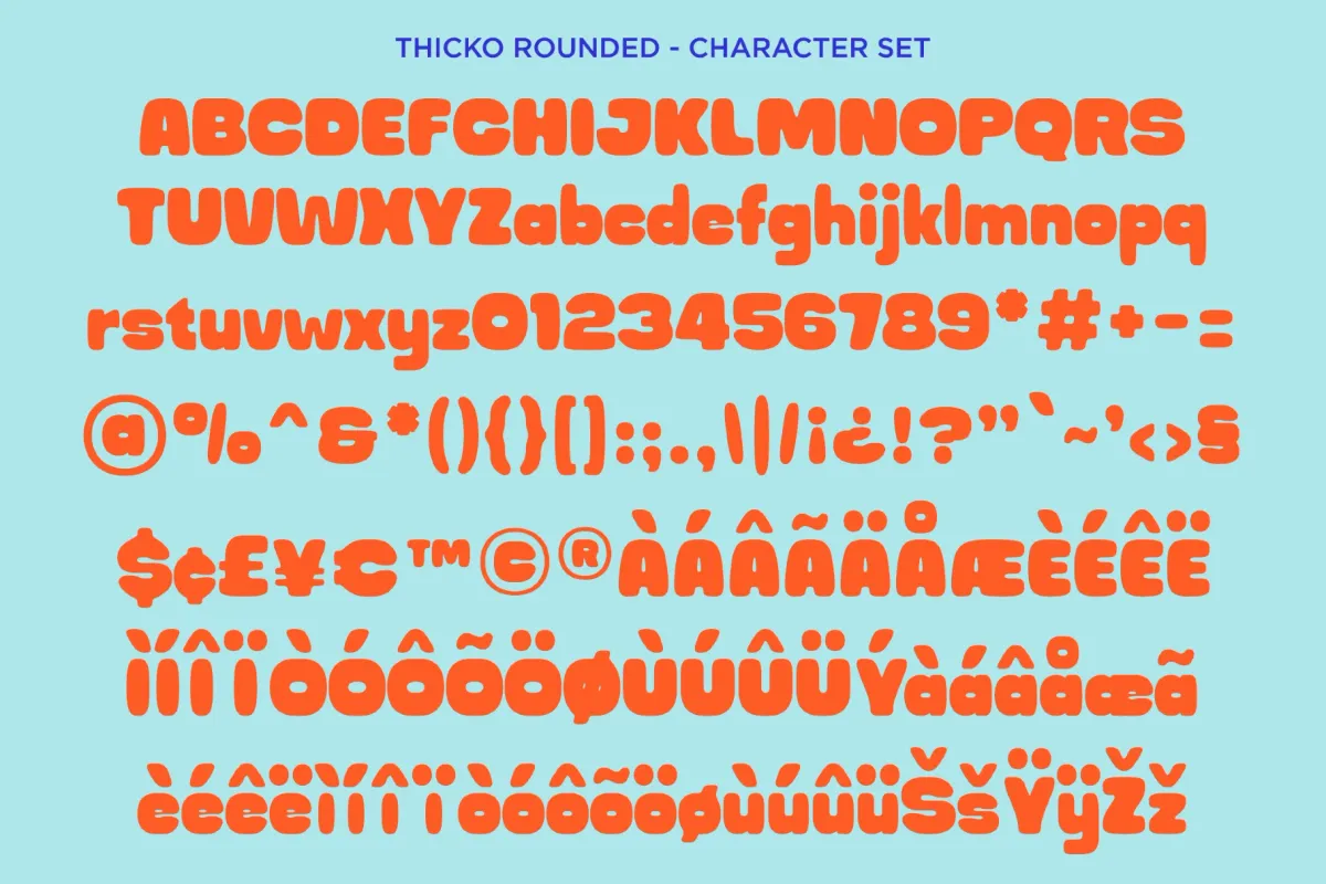 Thicko - Bold Chunky Font