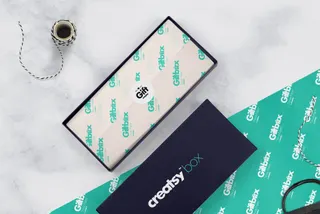 Paper Gift Box Mockup