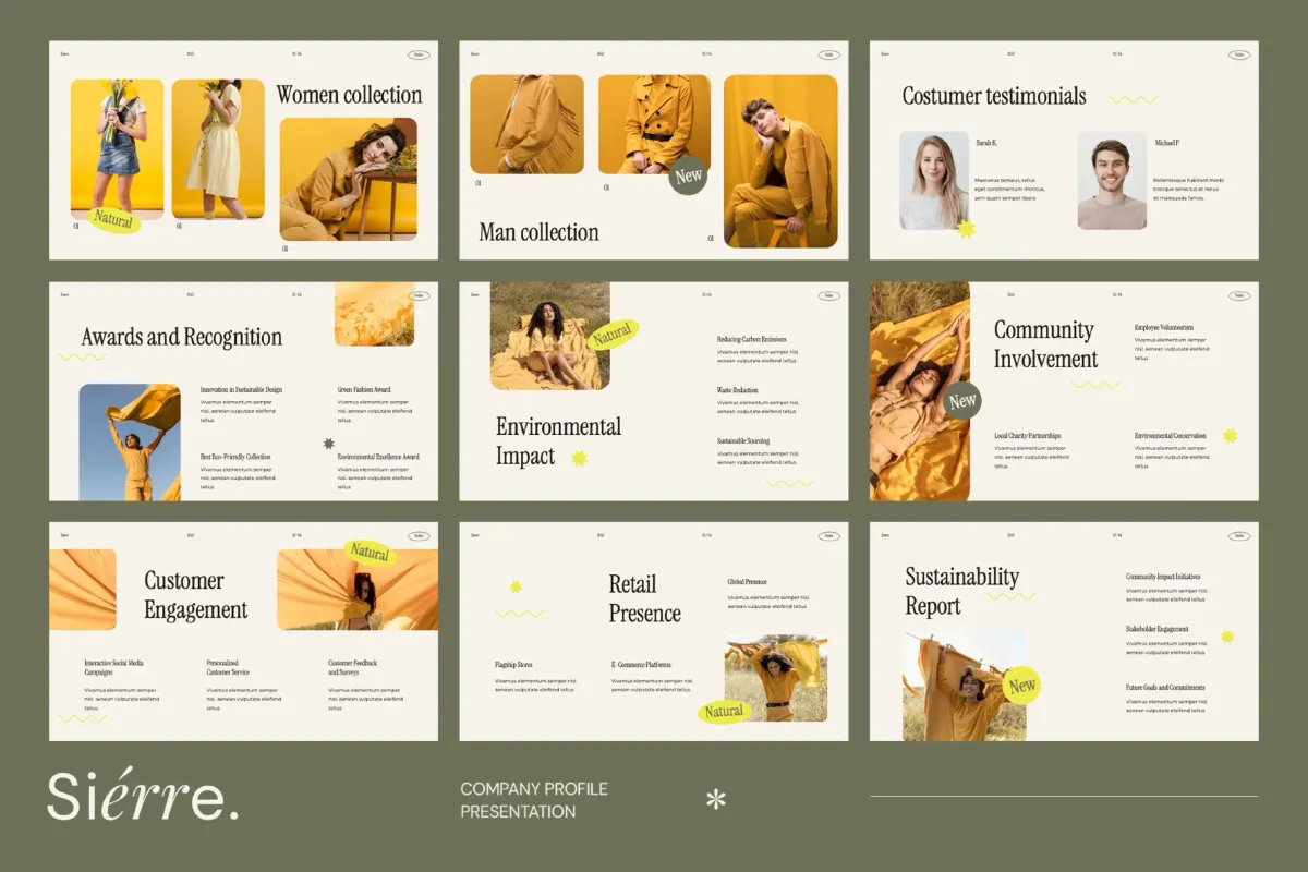 Sierre - Interactive Company Profile for Google Slides