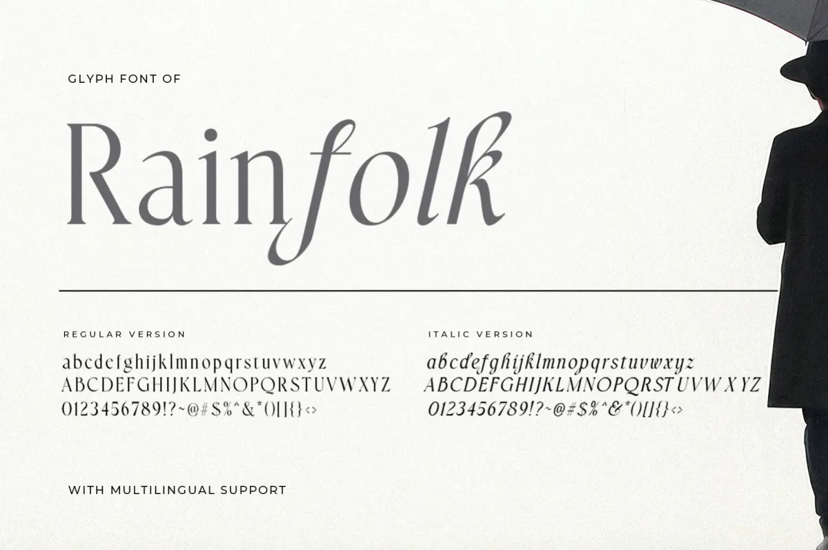Rainfolk - Classic Minimalist Serif Font