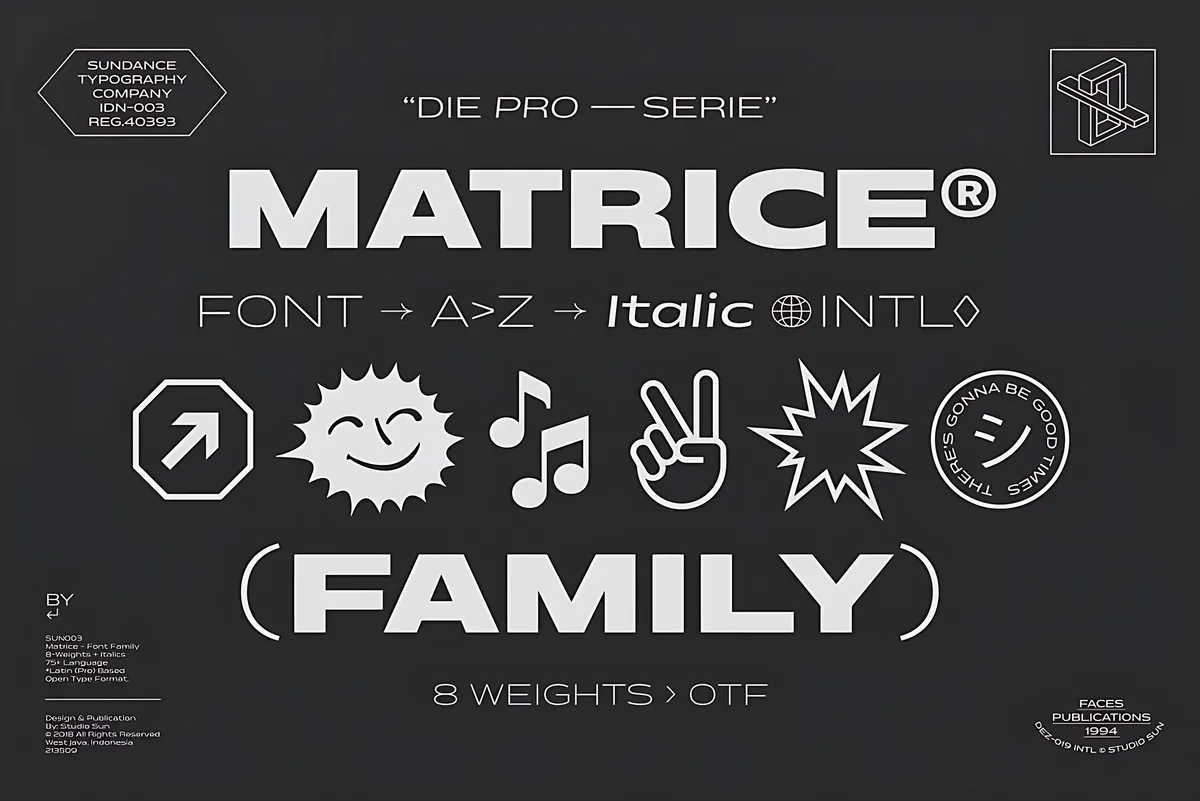 Matrice Font Family