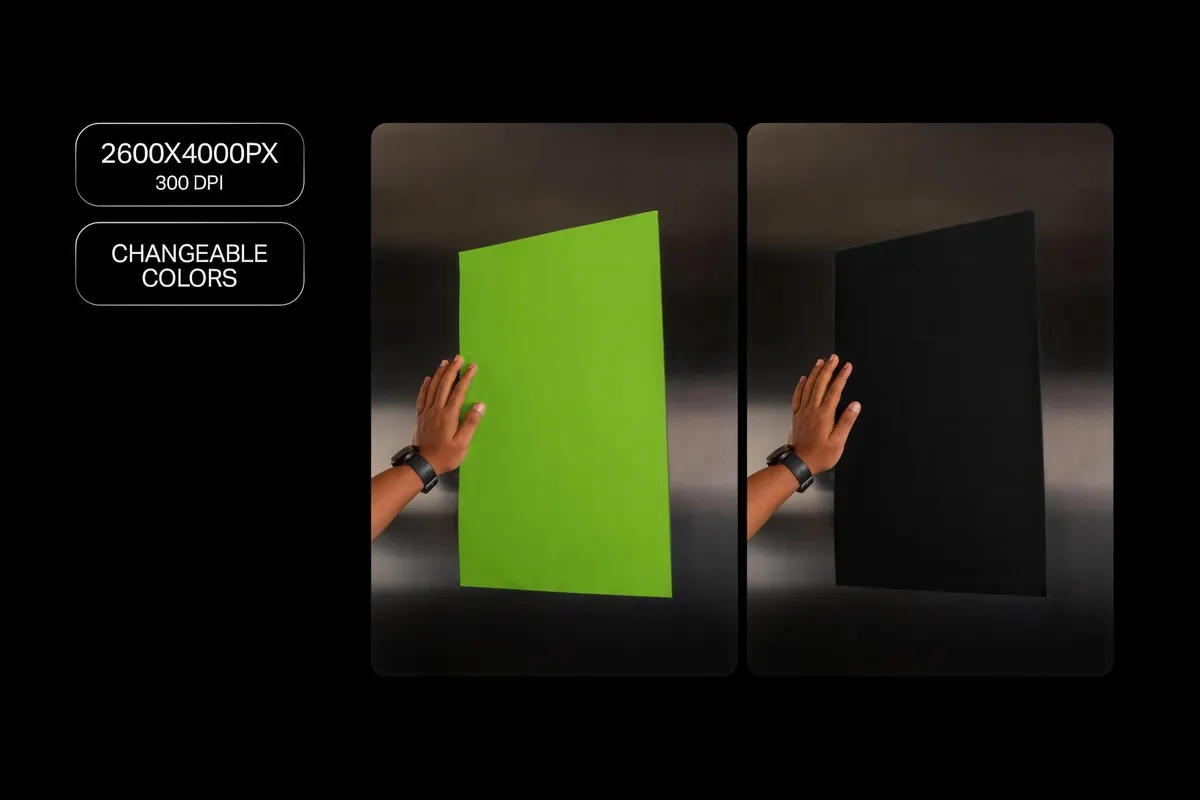 Hand With A3 Poster Mockup