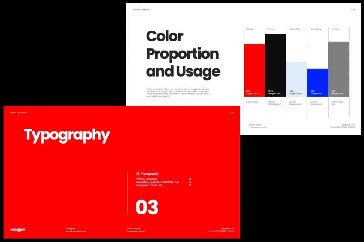 Modern Brand Guidelines PowerPoint Template