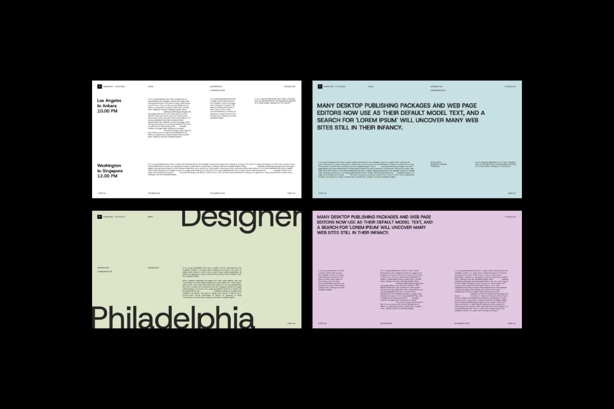 Clean Marketing Pitch Deck Keynote Template