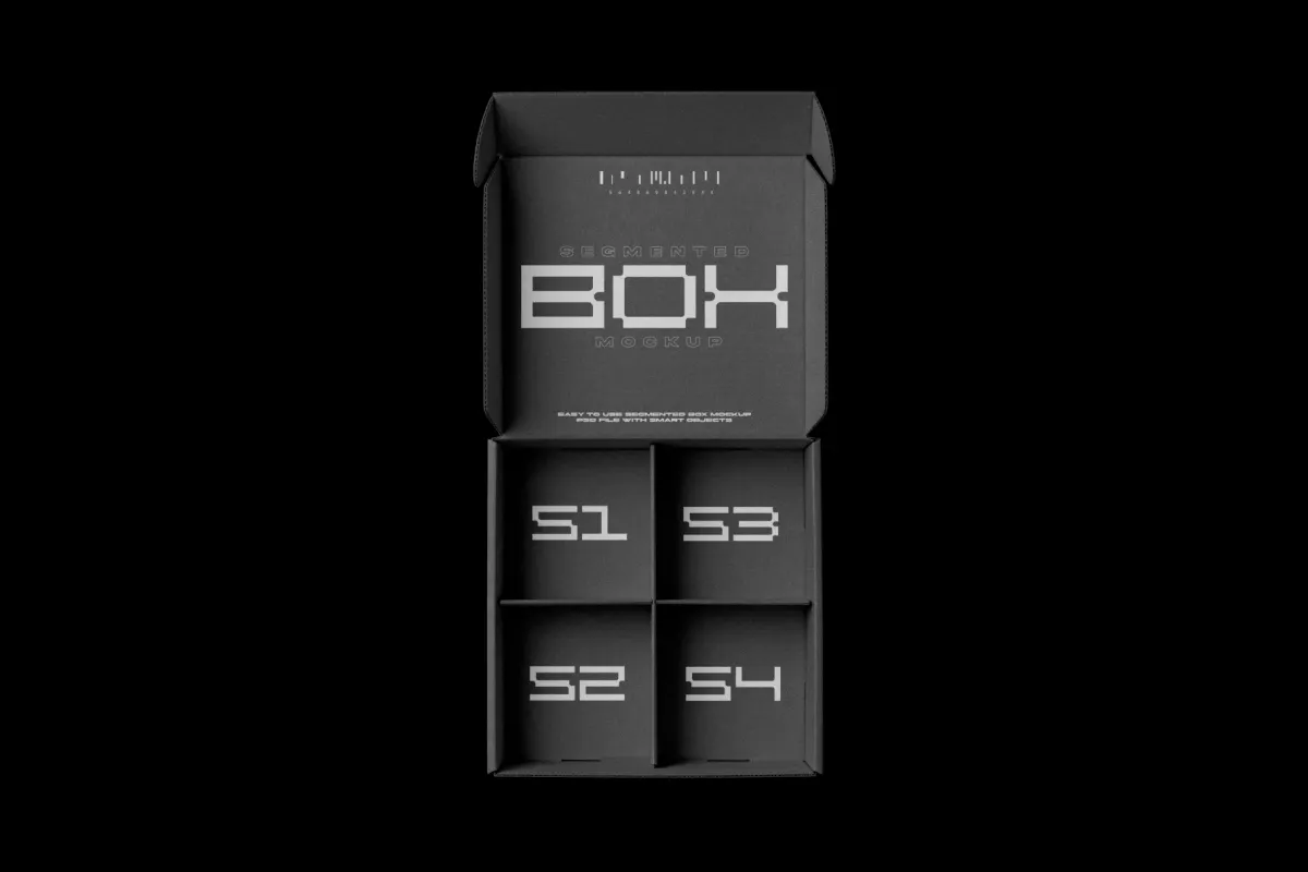 Segmented Box Mockup