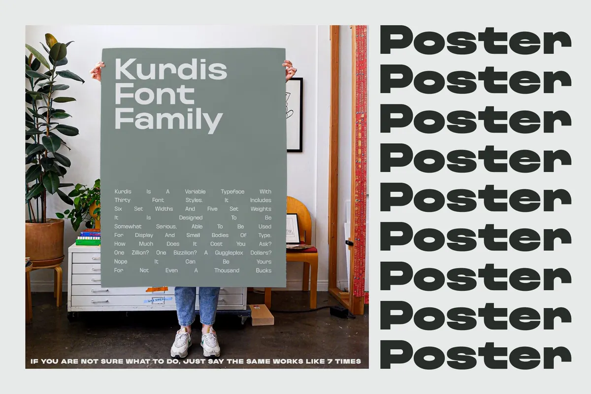 Kurdis - Bold Display Sans Family