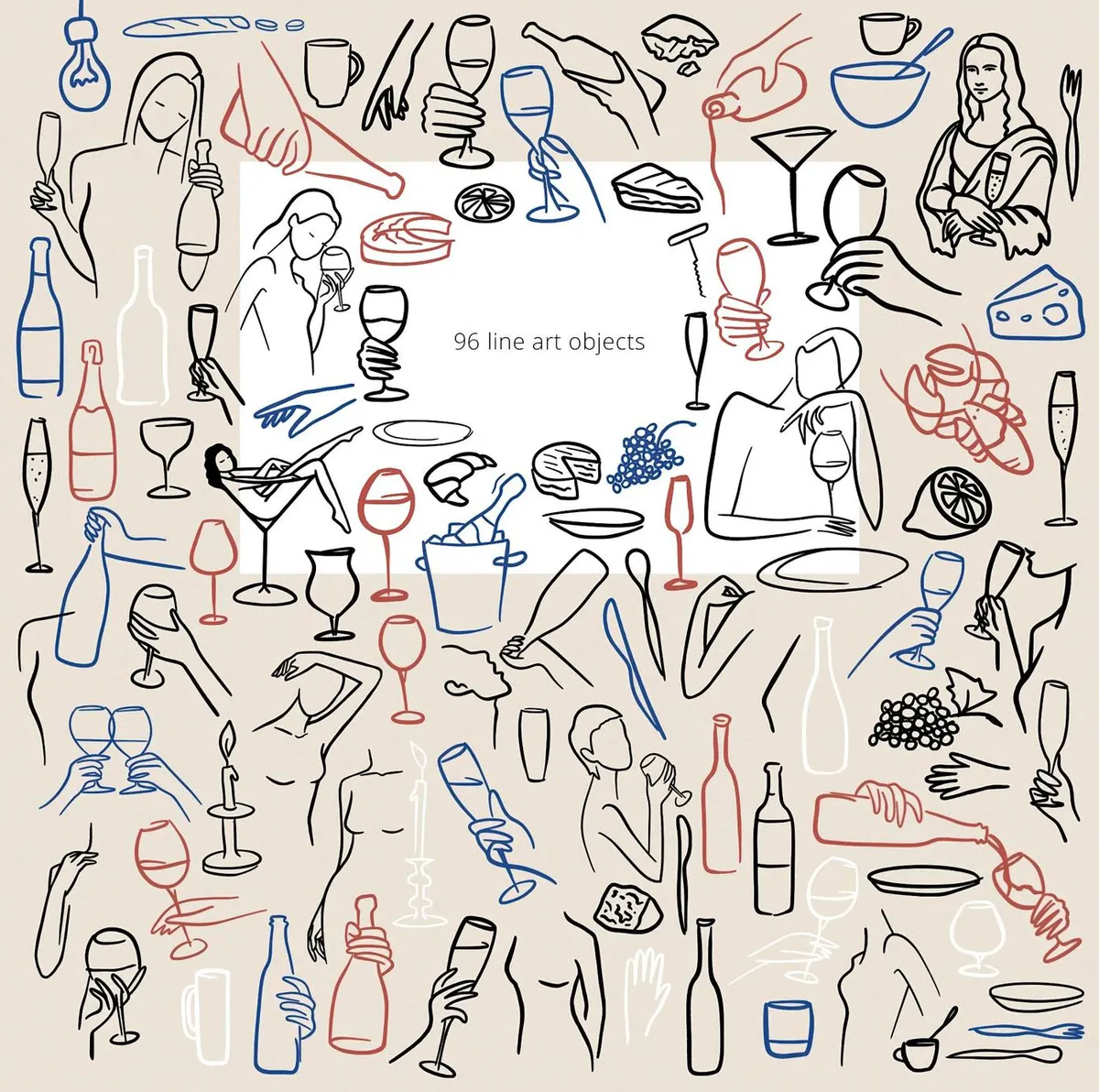 Winetastic. Collage & Illustrations