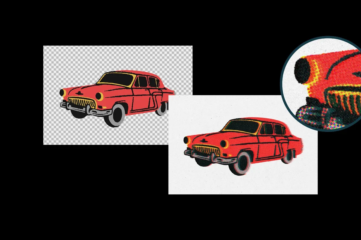 Halftone Print Effect