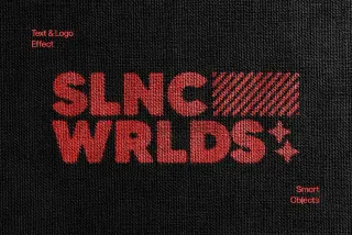 Fabric Printing Text Effect
