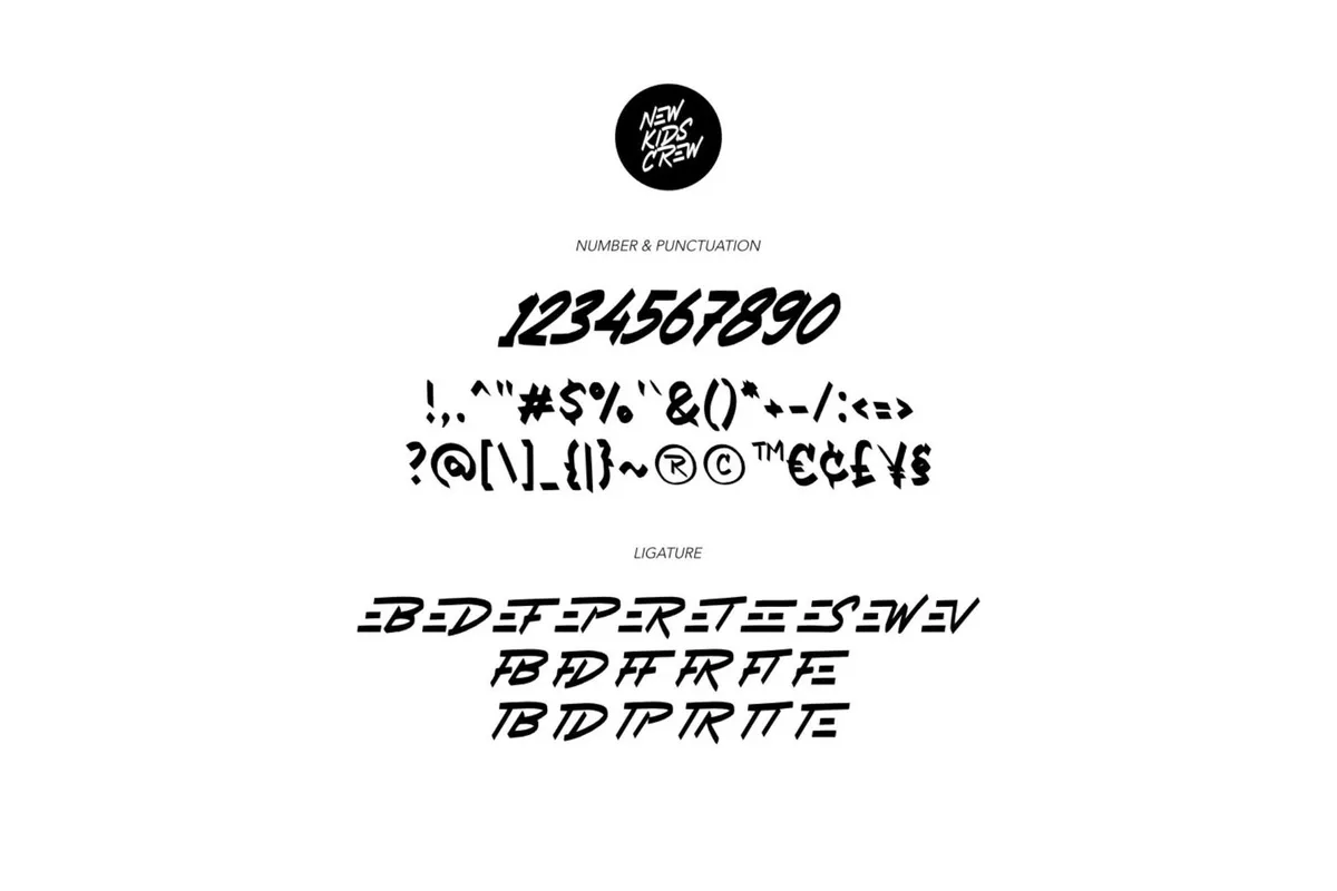 New Kids Crew - Graffiti Tag Font