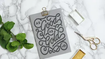 Marbled Lettering Mockups Set